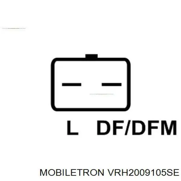 VRH2009105SE Mobiletron реле-регулятор генератора, (реле зарядки)