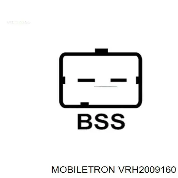 VRH2009160 Mobiletron реле-регулятор генератора, (реле зарядки)