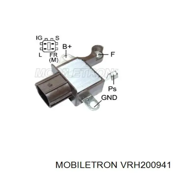 VRH200941 Mobiletron реле-регулятор генератора, (реле зарядки)