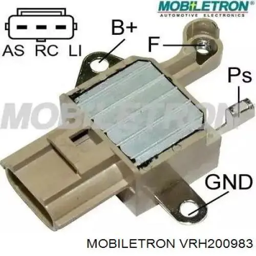 VRH200983 Mobiletron реле-регулятор генератора, (реле зарядки)