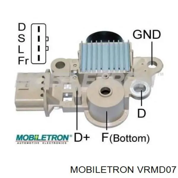 VRMD07 Mobiletron реле-регулятор генератора, (реле зарядки)