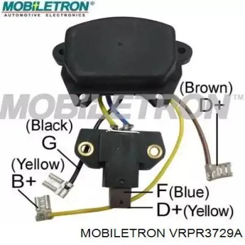 VRPR3729A Mobiletron реле-регулятор генератора, (реле зарядки)