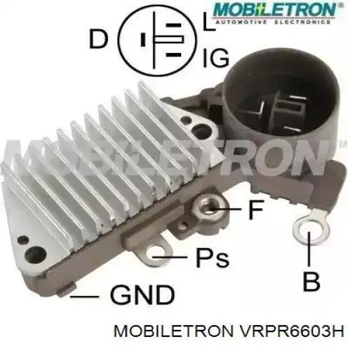 VRPR6603H Mobiletron реле-регулятор генератора, (реле зарядки)