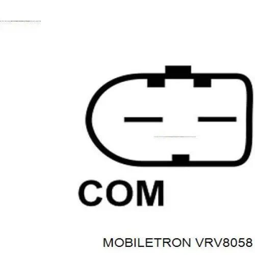 VRV8058 Mobiletron реле-регулятор генератора, (реле зарядки)