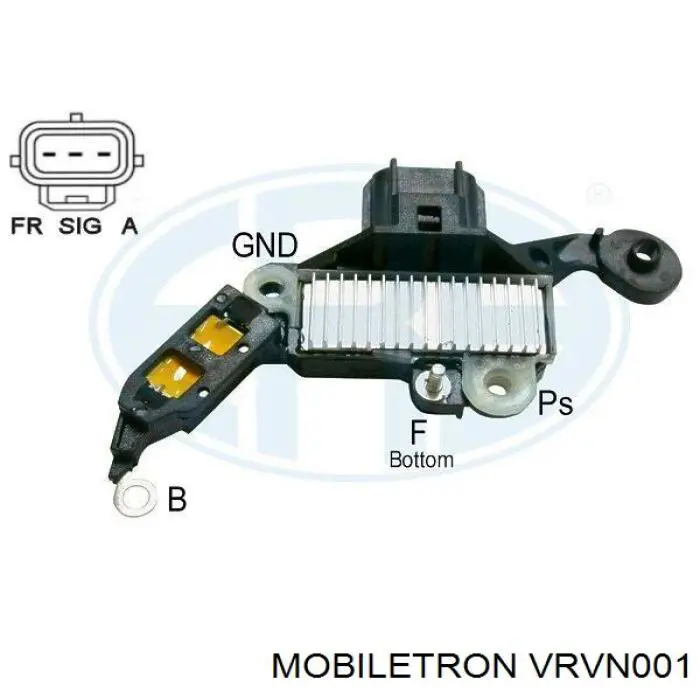 VRVN001 Mobiletron реле-регулятор генератора, (реле зарядки)