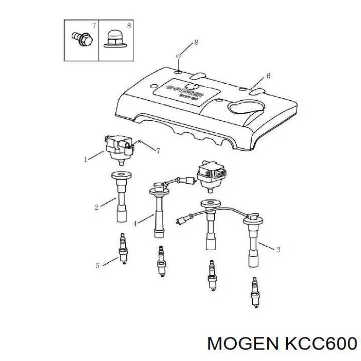 KCC600 Mogen котушка запалювання