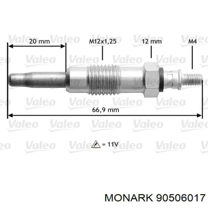 Свічка накалу 62582804304 Magneti Marelli