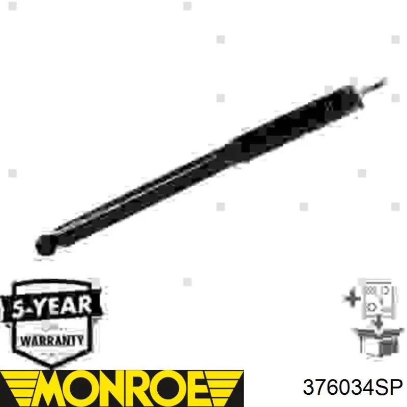 Купити 376034SP Monroe Стійка амортизатора задня