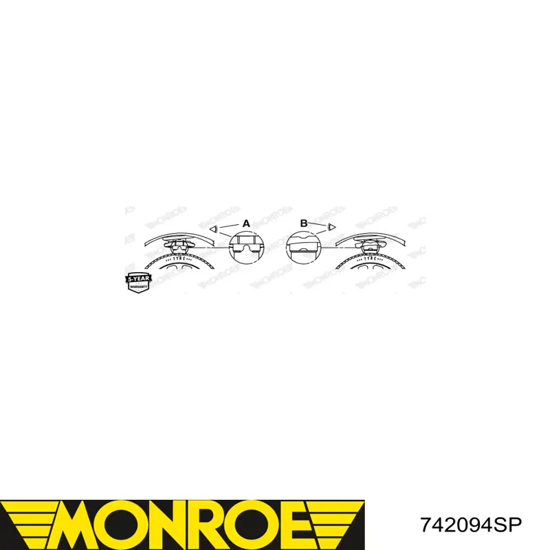 Амортизатора передній лівий 742094SP Monroe