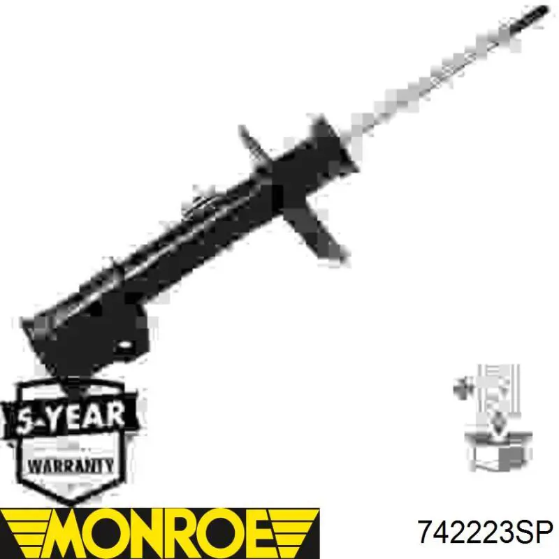 Амортизатора передній лівий 742223SP Monroe