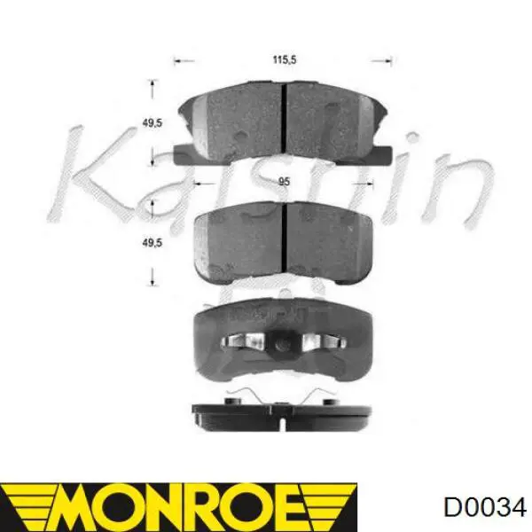 Стійка передня права Monroe D0034