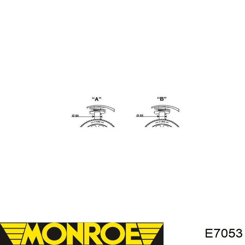 Купити E7053 Monroe Амортизатор передньої підвіски