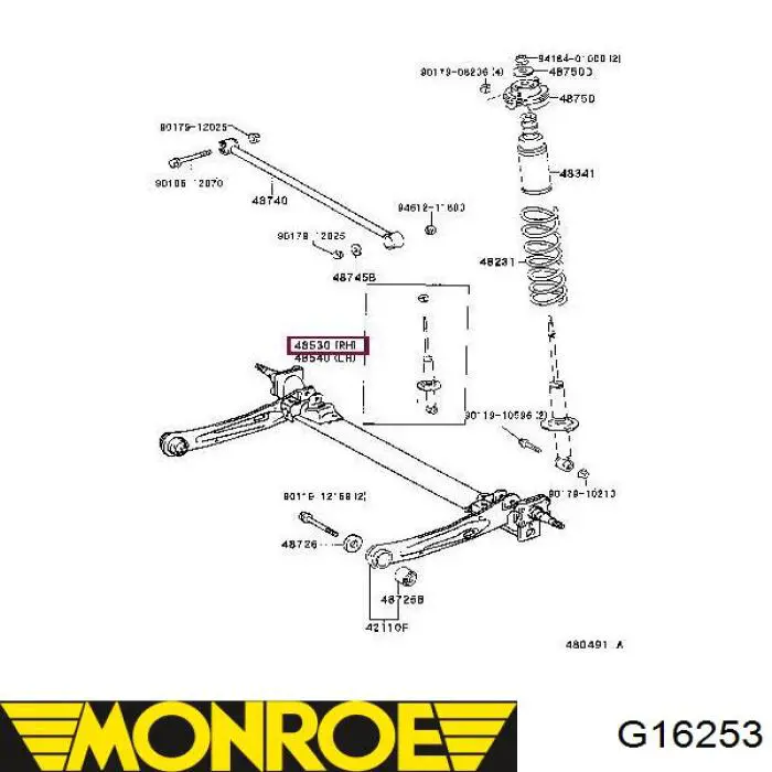 Купити G5230 Masuma Амортизатор передній, правий