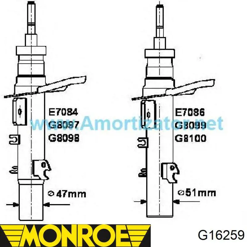 Амортизатор передній 8200662256 Renault (RVI)