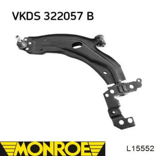 Важіль передньої підвіски нижній, лівий L15552 Monroe