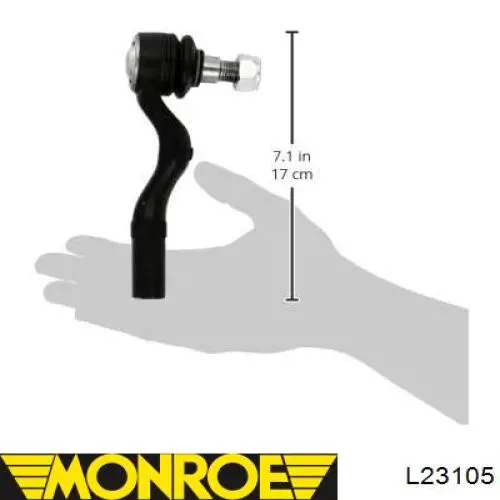 Наконечник рульовий Monroe L23105 ціна, від 13.96 USD