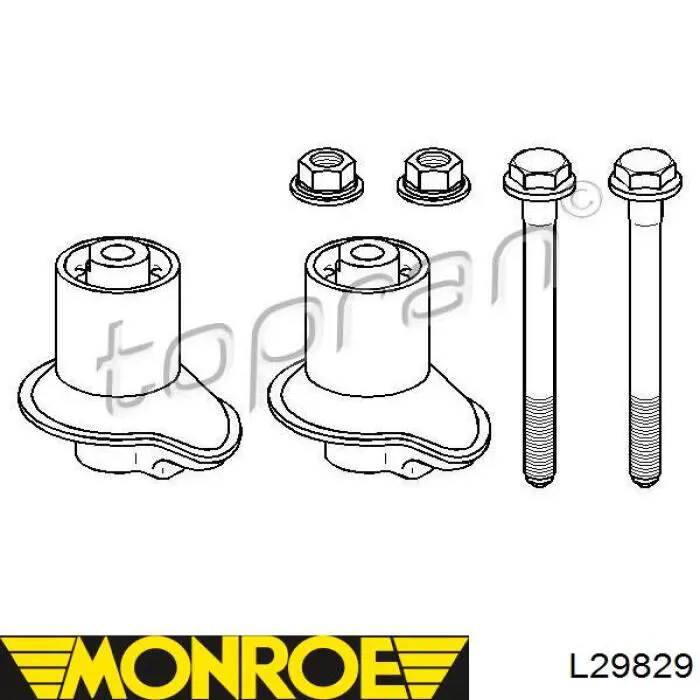 Сайлентблок задньої балки/підрамника L29829 Monroe