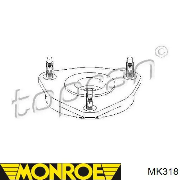 Опора амортизатора переднього KS31039 Sato Tech