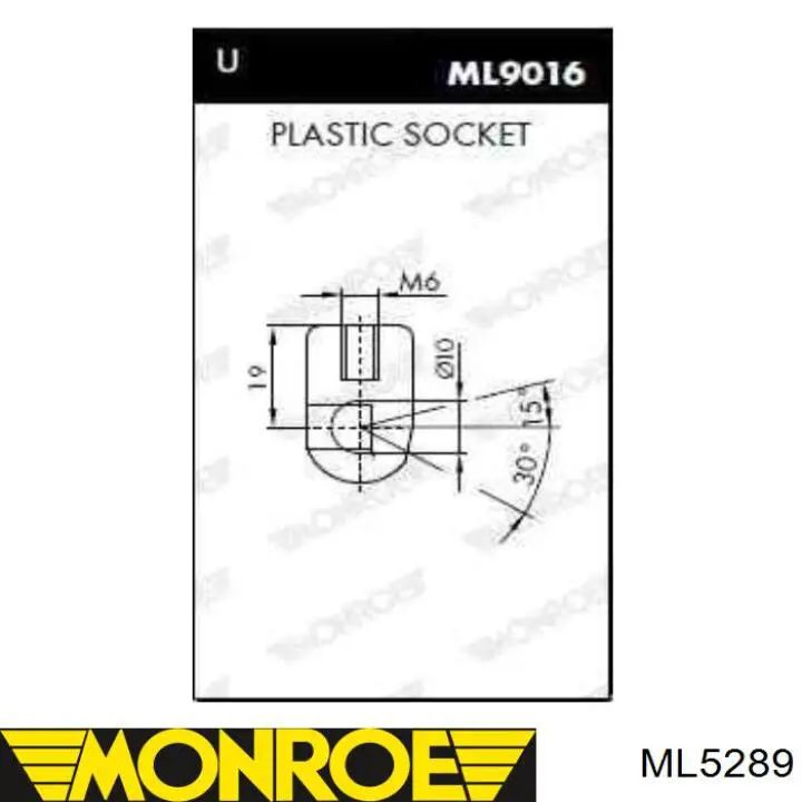 Амортизатор багажника ML5289 Monroe