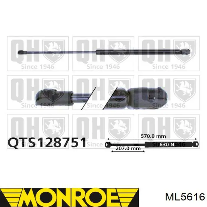8177017030 Hyundai/Kia Амортизатор кришки багажника / двері 3/5-ї задньої