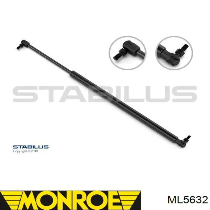 Амортизатор багажника 083798 Stabilus