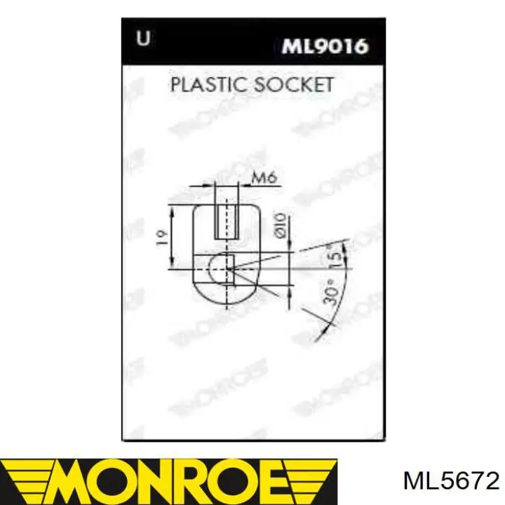 Купити ML5672 Monroe Амортизатор двері багажника