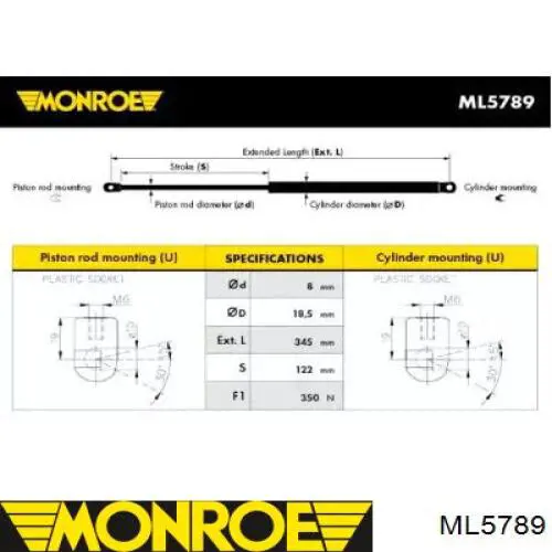 Купити 430719085400 Magneti Marelli Амортизатор двері багажника