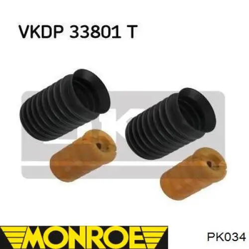 Буфер-відбійник амортизатора переднього + пильовик Monroe PK034 ціна, від 15.89 USD