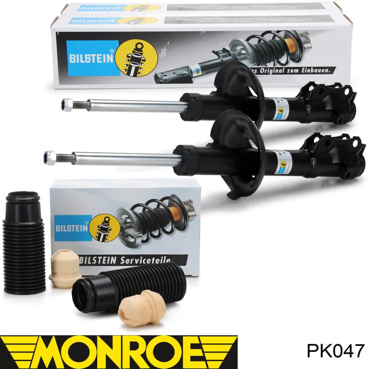 Буфер-відбійник амортизатора переднього + пильовик PK047 Monroe