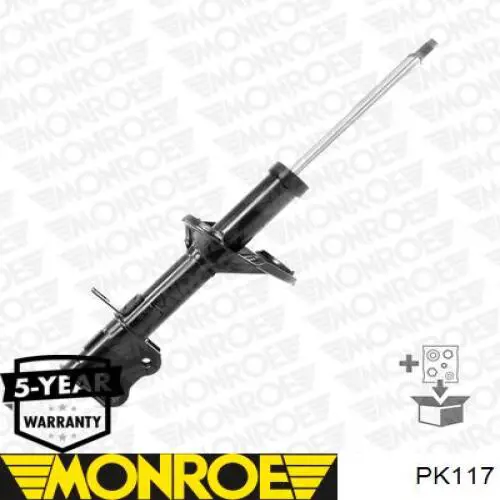 Буфер-відбійник амортизатора переднього + пильовик PK117 Monroe