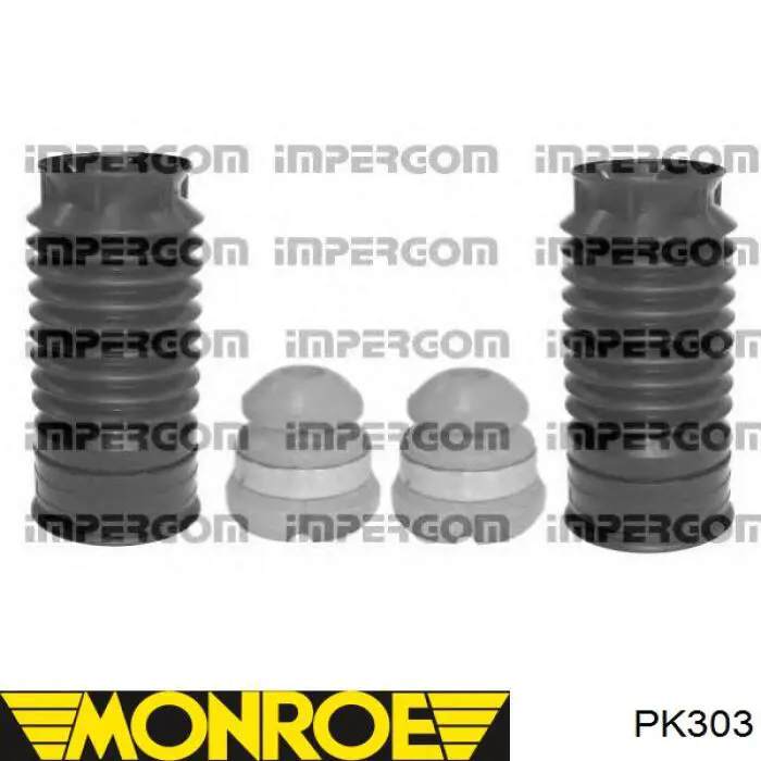Буфер-відбійник амортизатора переднього + пильовик Monroe PK303 ціна, від 33.68 USD