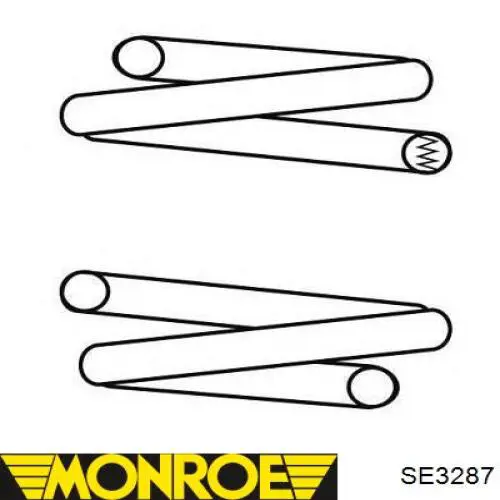 SE3287 Monroe Пружина амортизатора передняя