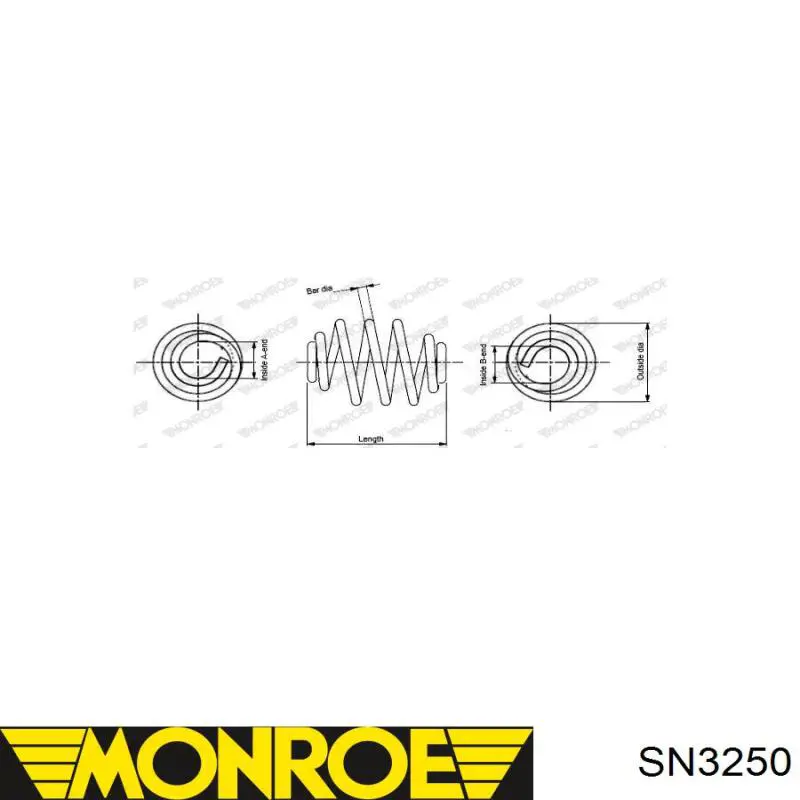 Задні пружини SP3244 Monroe