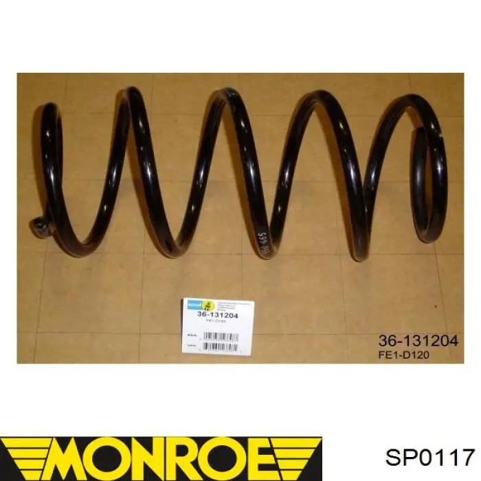 SP0117 Monroe пружина передня