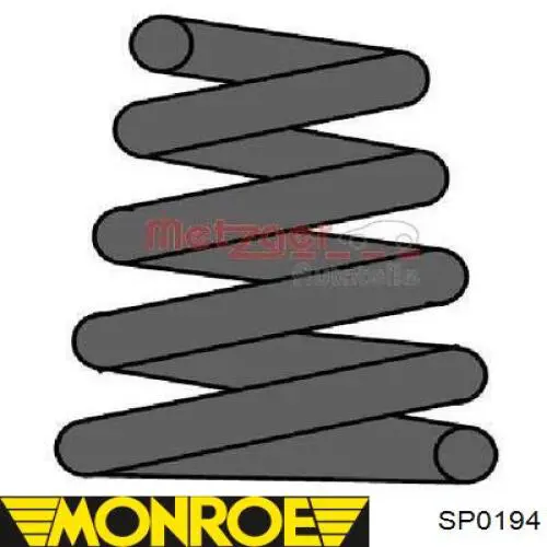 SP0194 Monroe пружина передня