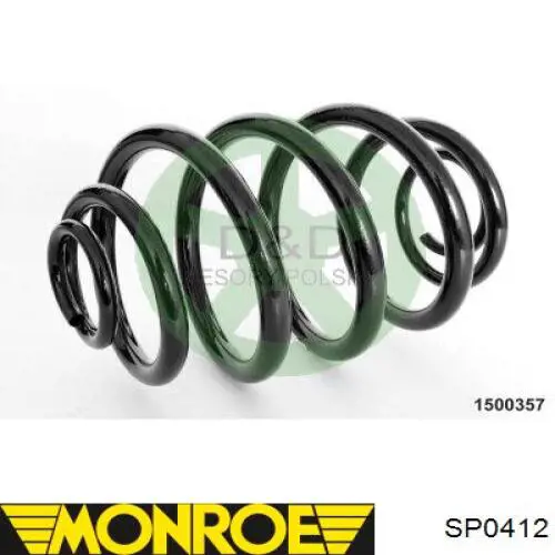 SP0412 Monroe Пружина підвіски задня