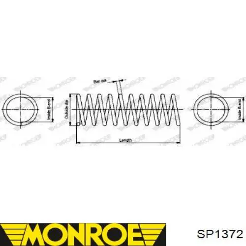 Задні пружини SP1372 Monroe