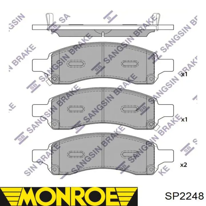 SP2248 Monroe Пружина амортизатора передняя