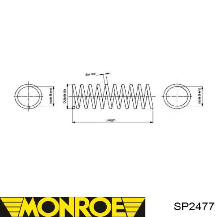 Задні пружини SP2477 Monroe