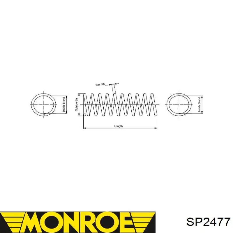 Купити SP2477 Monroe Задні пружини