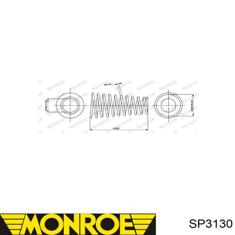 Купити SP3130 Monroe Задні пружини