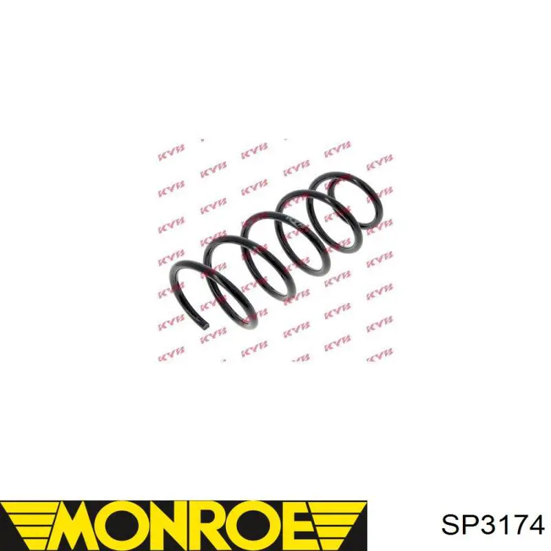 SP3174 Monroe Пружина амортизатора передняя