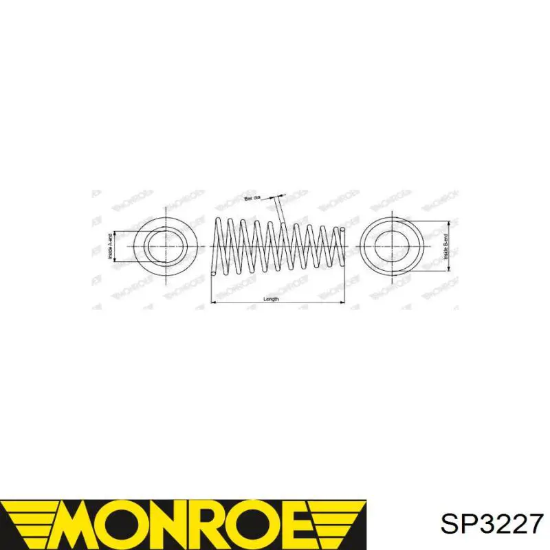 SP3227 Monroe пружина задня