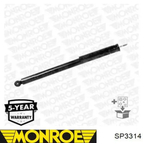 SP3314 Monroe пружина передня