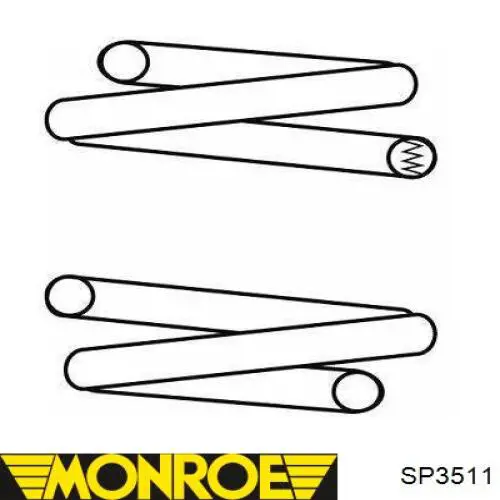 Купити SP3511 Monroe Гвинтова пружина підвіска