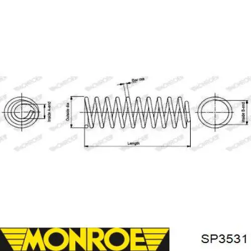 Купити SP3531 Monroe Задні пружини