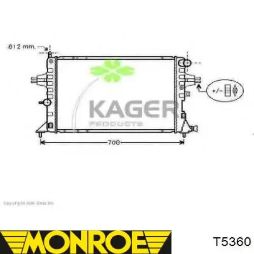 Амортизатор передній T5360 Monroe