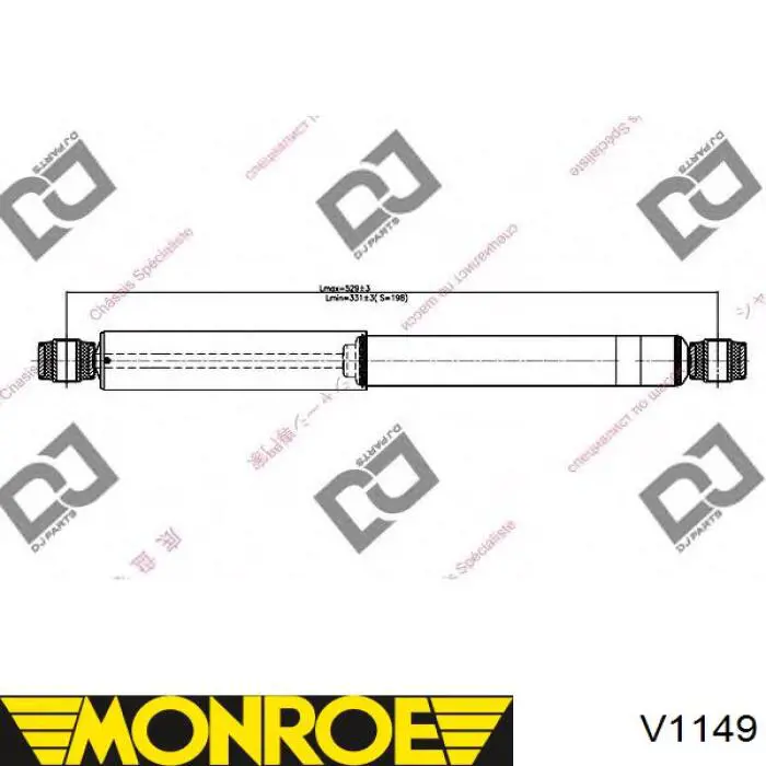 V1149 Monroe Амортизатори задні