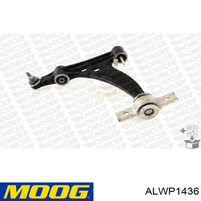 Купити ALWP1436 Moog Важіль передньої підвіски нижній, правий