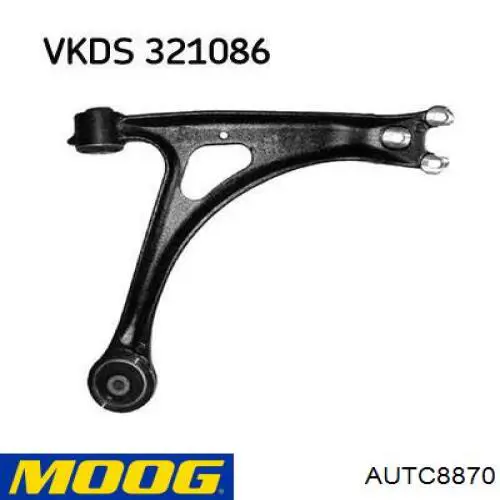 Важіль передньої підвіски нижній, правий Moog AUTC8870 ціна, від 52.40 USD